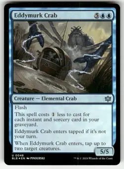 Eddymurk Crab 48 Foil UC Bloomburrow NM Magic: The Gathering - Image 1