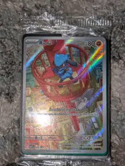 Pokemon SEALED Riolu 010 Black Star Promo Mega Evolution Full Art Holo TCG - Image 1
