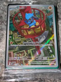 Pokemon SEALED Riolu 010 Black Star Promo Mega Evolution Full Art Holo TCG - Image 3