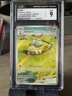 GROTLE Temporal Forces Illustration Rare #164 CGC 10 Gem Mint Pokemon - Image 1