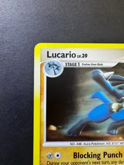 Lucario 2/17 POP Series 8 Cosmos Holo LP Pokemon TCG Vintage - Image 2