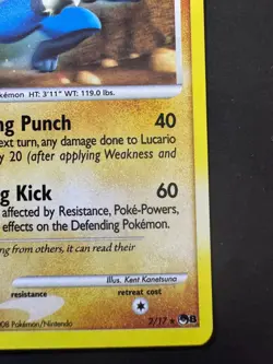 Lucario 2/17 POP Series 8 Cosmos Holo LP Pokemon TCG Vintage - Image 4