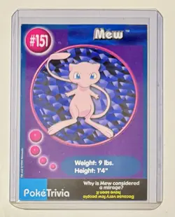 Mew #151 Pokemon Burger King 1999 PokeTrivia Movie Card Original 151 - Image 1