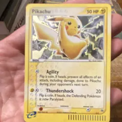 Nintendo Pikachu 012 Promo Holo Pokemon TCG Card 2003 Thundershock 50 HP - Image 2