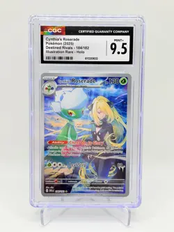 Pokemon Cynthia's Roserade 184/182 Destined Rivals Illustration Rare | CGC 9.5 - Image 1