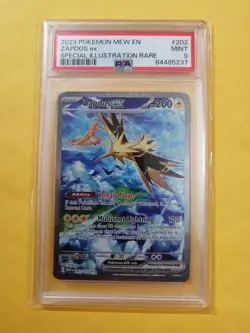 Zelda's Zapdos EX 202/165 Pokemon 151 PSA 9 Mint Like Zelda's Punani - Image 1