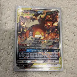 Nintendo Pokemon Reshiram & Charizard GX SM201 Promo TAG TEAM GX 270 HP Holo - Image 1