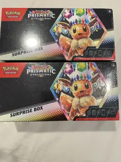 🔮 Pokemon Scarlet & Violet: Prismatic Evolutions – Surprise Box (x2) Sealed - Image 1