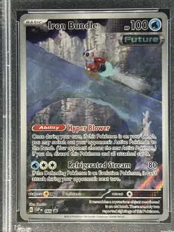 2023 Pokemon Paradox Rift ** IRON BUNDLE ** Black Star Promo #066 💎 PSA 10 💎 - Image 2