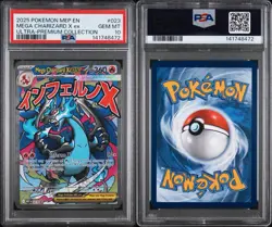 2025 Pokemon MEP EN UPC Promo #023 Mega Charizard X ex PSA 10 GEM MINT - Image 3