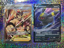 Pokemon TCG: Promo SWSH203 Umbreon V; TG28/TG30 Single Strike Style Mustard - Image 1