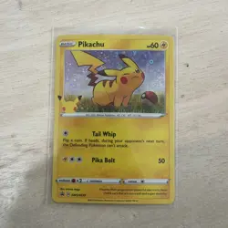 Pokemon Pikachu SWSH039 SWSH Promo Holo Sword Shield NM - Image 1