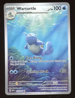 2023 Scarlet & Violet 151 Wartortle Secret Rare #171/165 - Image 1