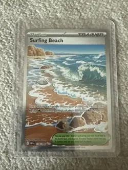 Pokemon TCG ME04 Chaos Rising Ultra Rare Full Art - 114/086 Surfing Beach NM - Image 1