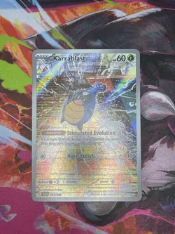 Karrablast 094/086 Sv: Black Bolt Holo Rare English 60 HP Basic Pokemon - Image 1
