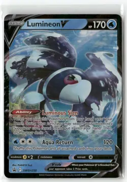 Lumineon V SWSH250 Holo Promo Sword & Shield Promo Pokemon Near Mint - Image 1