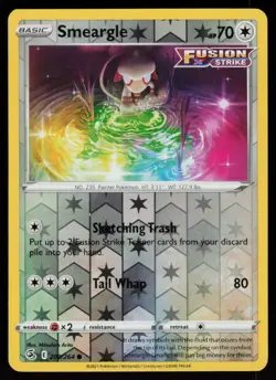 Smeargle 209/264 Common Fusion Strike Pokemon Reverse Holo Lightly Played - Image 1