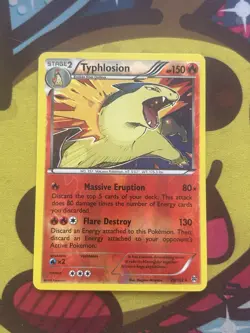 Pokemon Typhlosion 20/162 - Reverse Holo - XY Breakthrough - Excellent - Image 1
