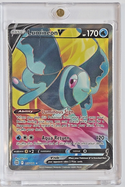 Pokemon Lumineon V Full Art 155/172 SWSH Brilliant Stars Ultra Rare Holo NM - Image 1