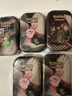 Unova Mini Tin Factory Sealed Pokemon TCG Black Bolt White Flare - LOT OF 5 - Image 3