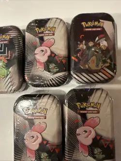 Unova Mini Tin Factory Sealed Pokemon TCG Black Bolt White Flare - LOT OF 5 - Image 4