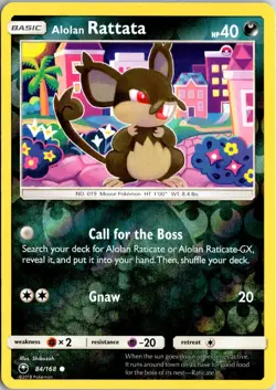 Alolan Rattata 84/168 C Celestial Storm Pokemon Reverse Holo NM/M - Image 1