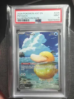 2026 POKEMON ASC EN-ASCENDED HEROES ILLUSTRATION RARE #226 PSYDUCK PSA 9 - Image 1
