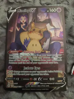 Pokemon TCG Mimikyu V TG16 Brilliant Stars Trainer Gallery Mint - Image 1
