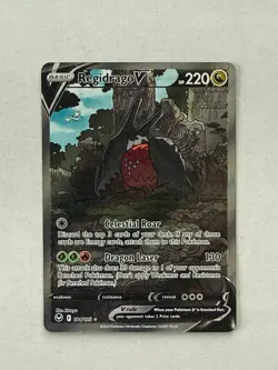 Regidrago V 184/195 Ultra Rare Silver Tempest Pokemon Near Mint - Image 1