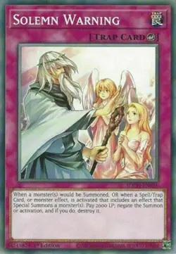 1x Solemn Warning SDCH-EN036 Spirit Charmer Yugioh - Image 1