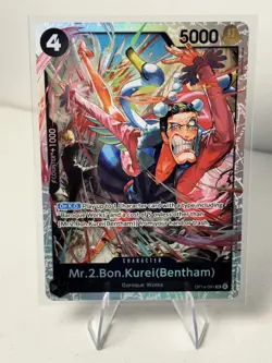 Mr.2.Bon.Kurei (Bentham) The Azure Sea's Seven #OP14-091 Foil - Image 1