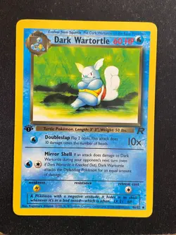 Dark Wartortle - 46/82 Team Rocket 1st Edition (Pokemon) Non Holo - LP - Image 1