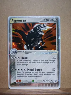 Pokemon TCG: ex Sandstorm: Aggron ex (95/100): MP, see photos & description - Image 1