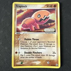 Pokemon TCG - Trapinch-67/92- Ex Legend Maker Stamped Holo LP - MP. US SELLER. - Image 1