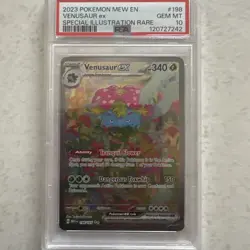 PSA 10 GEM MINT Venusaur ex SIR 198/165 Scarlet & Violet Pokemon 151 - Image 1
