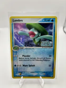 LP Pokemon EX Crystal Guardians Lombre 37/100 Stamped Holo Uncommon - Image 1