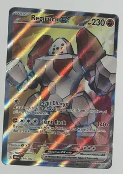 Pokemon TCG - Regirock Ex - 2025 - SVP - Destined Rivals Set 214/182 - Image 3