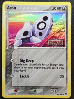Aron Holofoil 42/108 Power Keepers 2007 - Pokemon TCG - Image 1