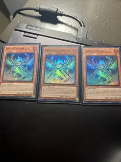 YUGIOH-3x- Snake-Eye Ash - AGOV-EN007 - Super Rare - 1st Edition (PLAYSET) - Image 1