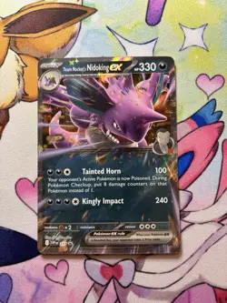 Team Rocket's Nidoking ex - SVP 217 Pokemon TCG Black Star Promo Pokemon Card - Image 1