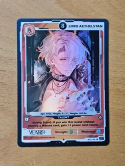 Lord Aethelstan 8 Holo Card 1st Edition Rising Stars GamerSupps VCard Aethel - Image 2