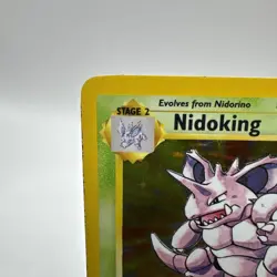 Nidoking Holo Rare Pokemon Card - 11/102 Base Set 1999 WOTC - Image 2