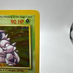 Nidoking Holo Rare Pokemon Card - 11/102 Base Set 1999 WOTC - Image 3
