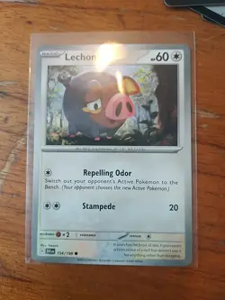 Pokemon TCG Lechonk Reverse Holo Card 154/198 Scarlet & Violet Base Set - Image 2