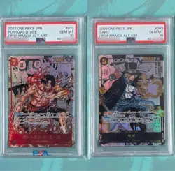 PSA10 Portgas D. Ace/Sabo Manga OP02-013 OP04-083 2-Card Set One Piece Card JP - Image 1