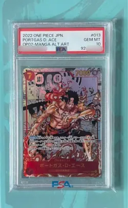 PSA10 Portgas D. Ace/Sabo Manga OP02-013 OP04-083 2-Card Set One Piece Card JP - Image 4