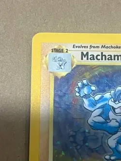 1999 Pokemon Card TCG Machamp 8/102 Base Set 1st Edition Holo - Image 5