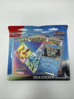 Pokemon TCG Prismatic Evolutions Tech Sticker Collection Glaceon Promo Card New - Image 1