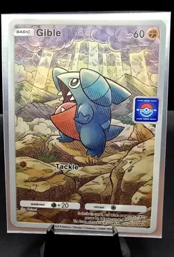 Pokemon TCG Pocket Gible CUSTOM Holofoil Full Art Card With Texture - Image 3
