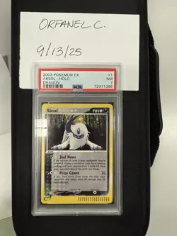 2003 Pokemon EX Absol Holo Dragon Card #1/97 Psa 7 NM - Image 1
